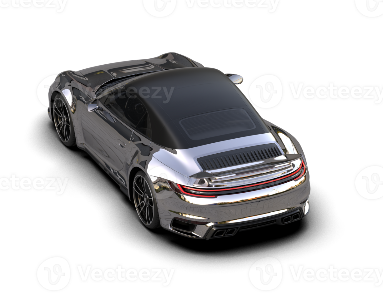 Realistic sport car isolated on background. 3d rendering - illustration png