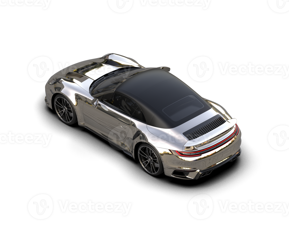 Realistic sport car isolated on background. 3d rendering - illustration png