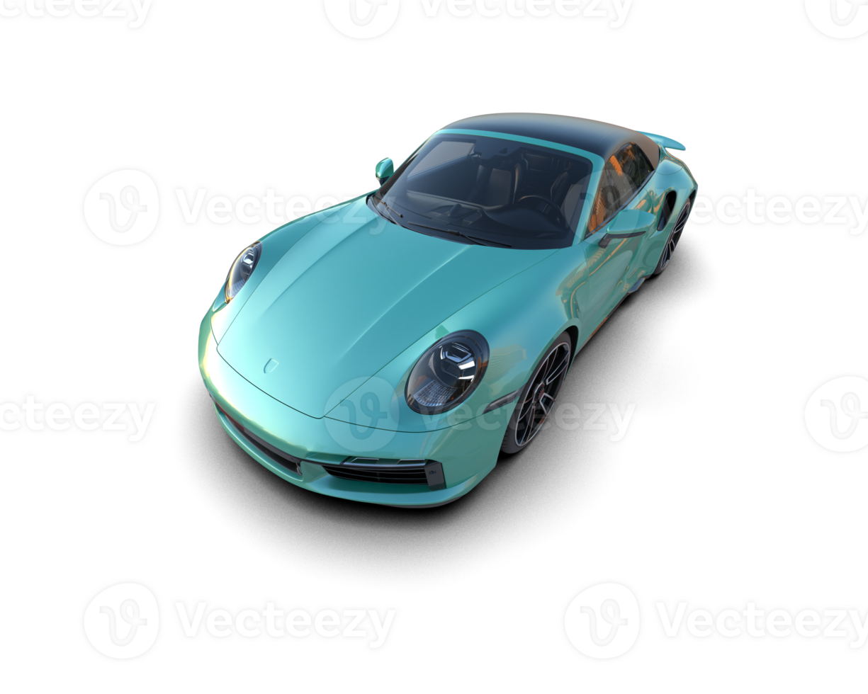 Realistic sport car isolated on background. 3d rendering - illustration png
