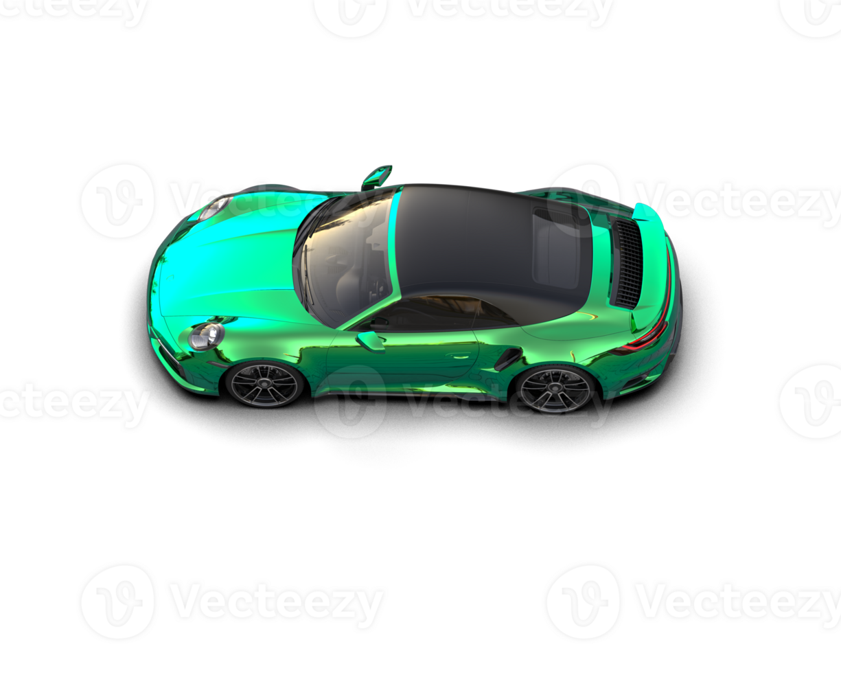 Realistic sport car isolated on background. 3d rendering - illustration png