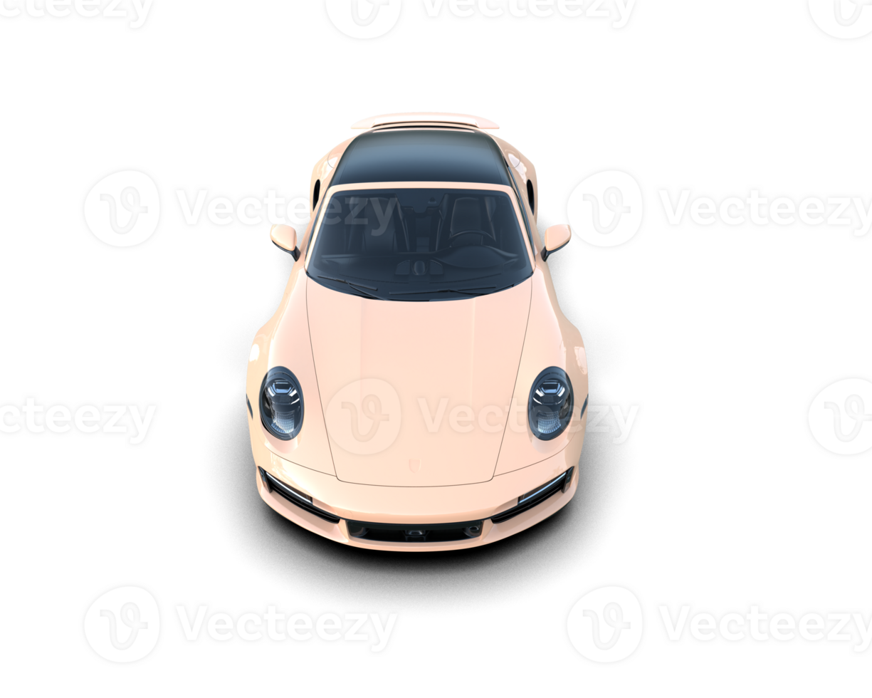 Realistic sport car isolated on background. 3d rendering - illustration png