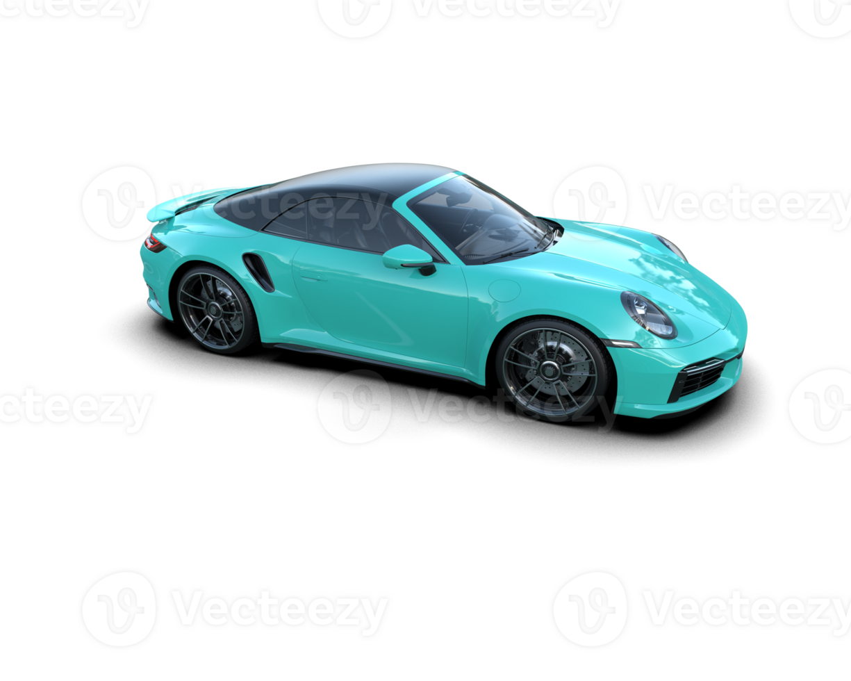 Realistic sport car isolated on background. 3d rendering - illustration png