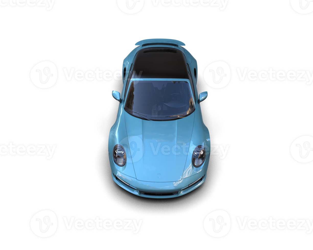 Realistic sport car isolated on background. 3d rendering - illustration png