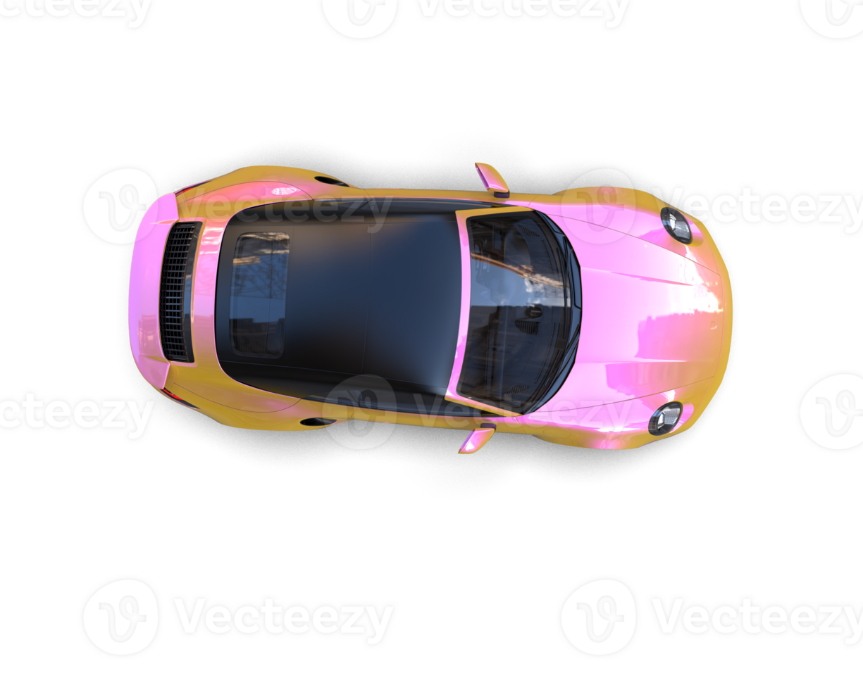 Realistic sport car isolated on background. 3d rendering - illustration png