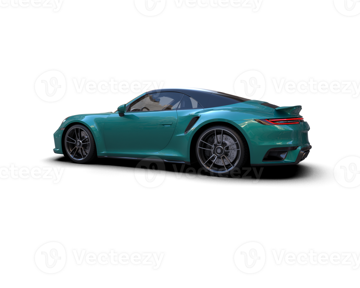 Realistic sport car isolated on background. 3d rendering - illustration png
