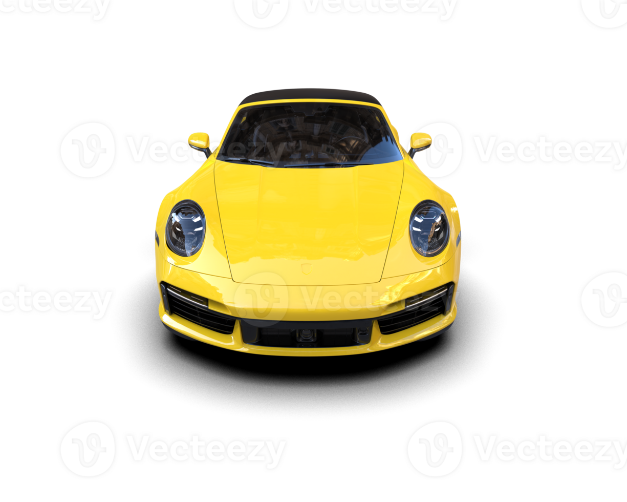 Realistic sport car isolated on background. 3d rendering - illustration png
