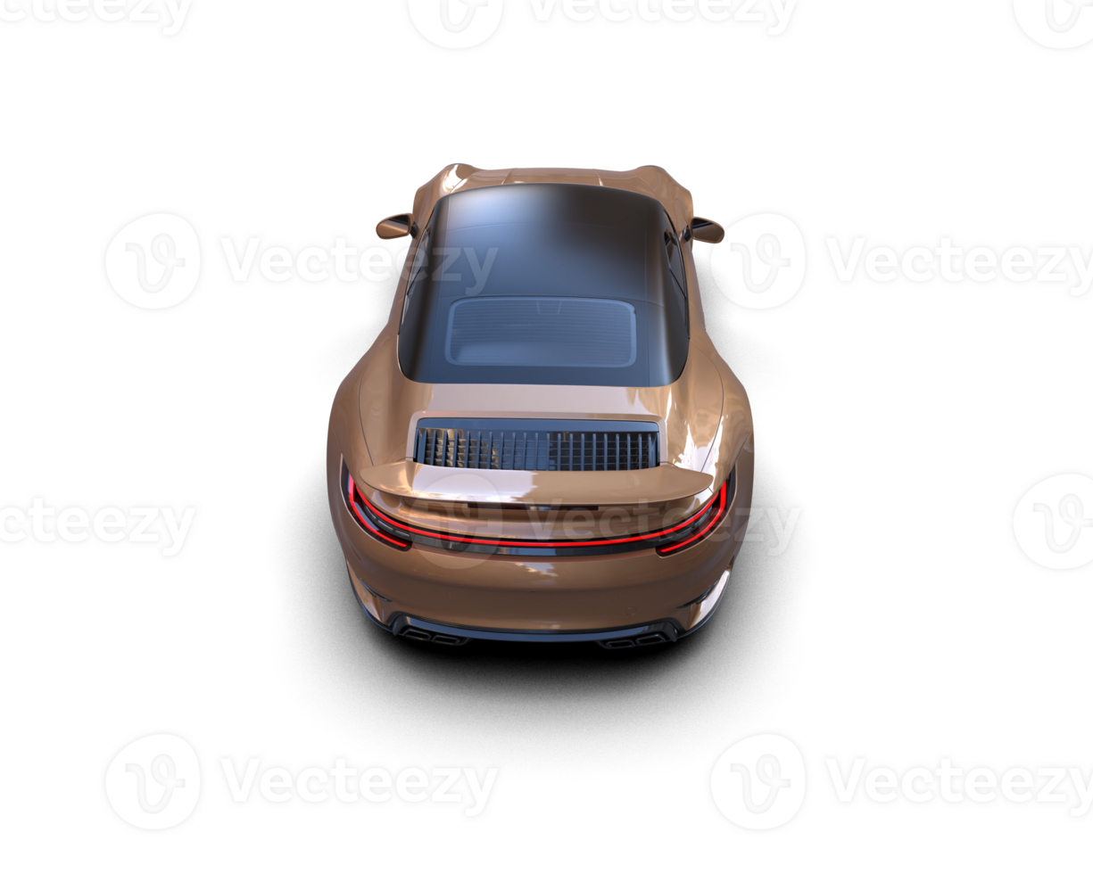 Realistic sport car isolated on background. 3d rendering - illustration png