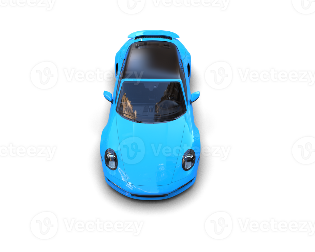 Realistic sport car isolated on background. 3d rendering - illustration png