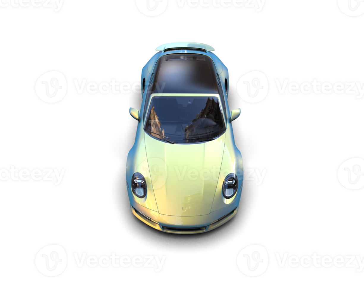 Realistic sport car isolated on background. 3d rendering - illustration png