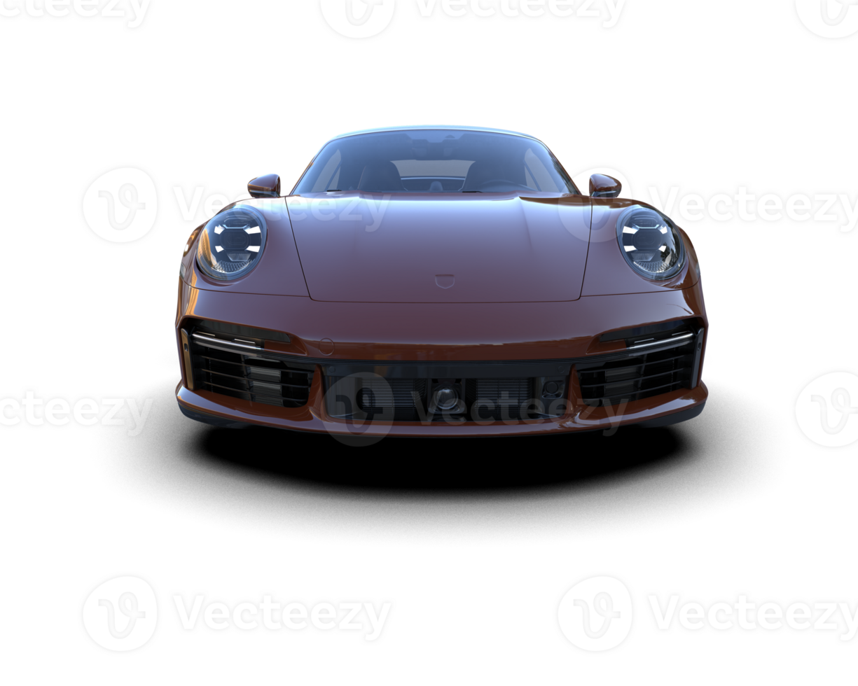 Realistic sport car isolated on background. 3d rendering - illustration png