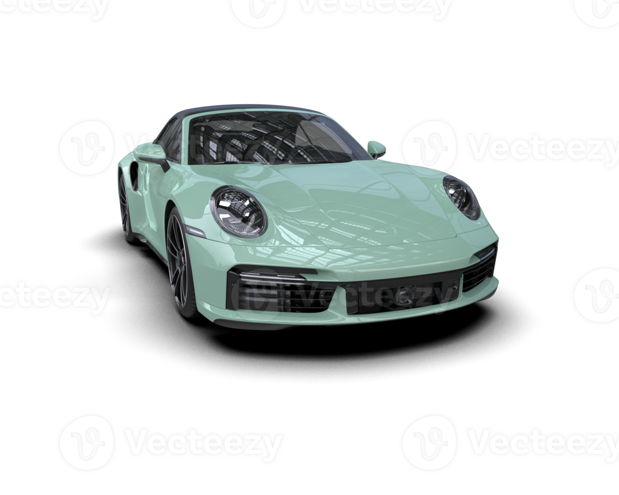 Realistic sport car isolated on background. 3d rendering - illustration png