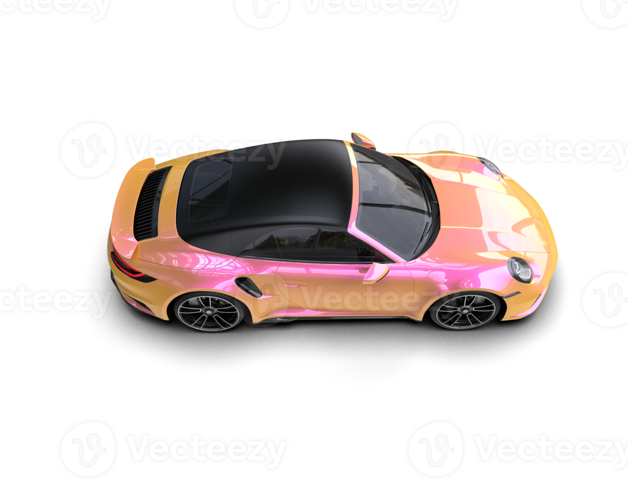 Realistic sport car isolated on background. 3d rendering - illustration png