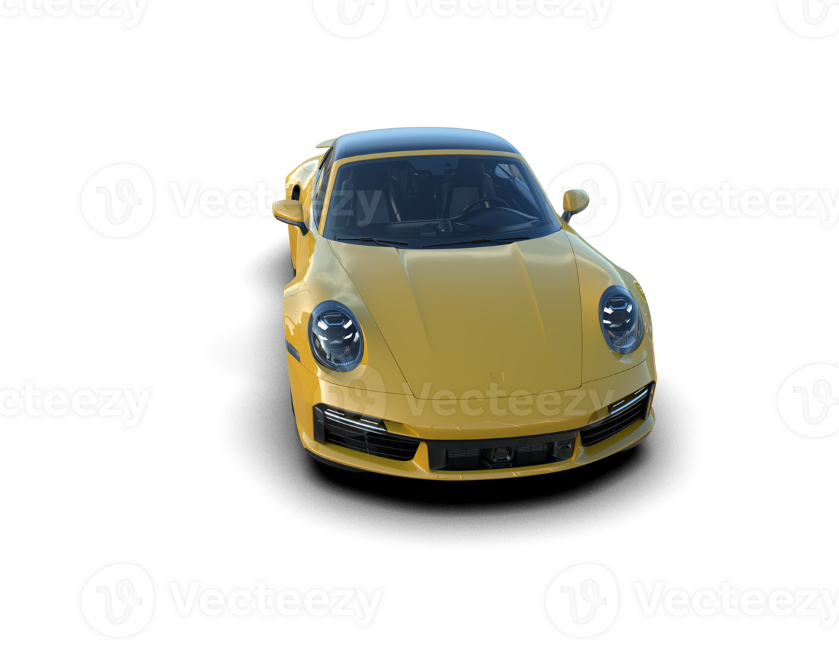 Realistic sport car isolated on background. 3d rendering - illustration png