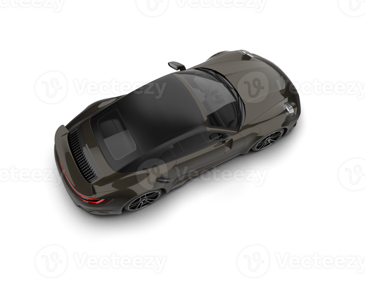 Realistic sport car isolated on background. 3d rendering - illustration png