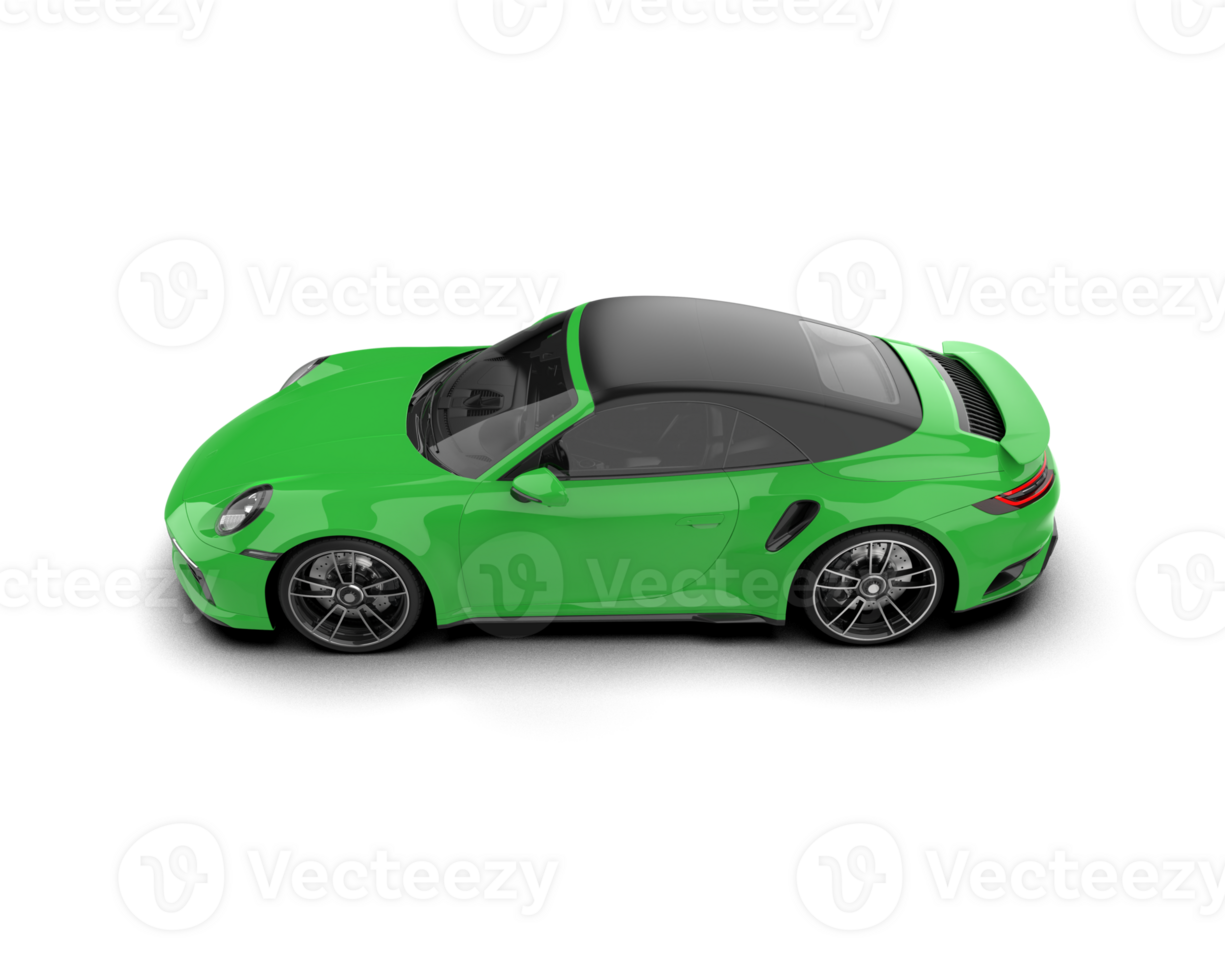 Realistic sport car isolated on background. 3d rendering - illustration png