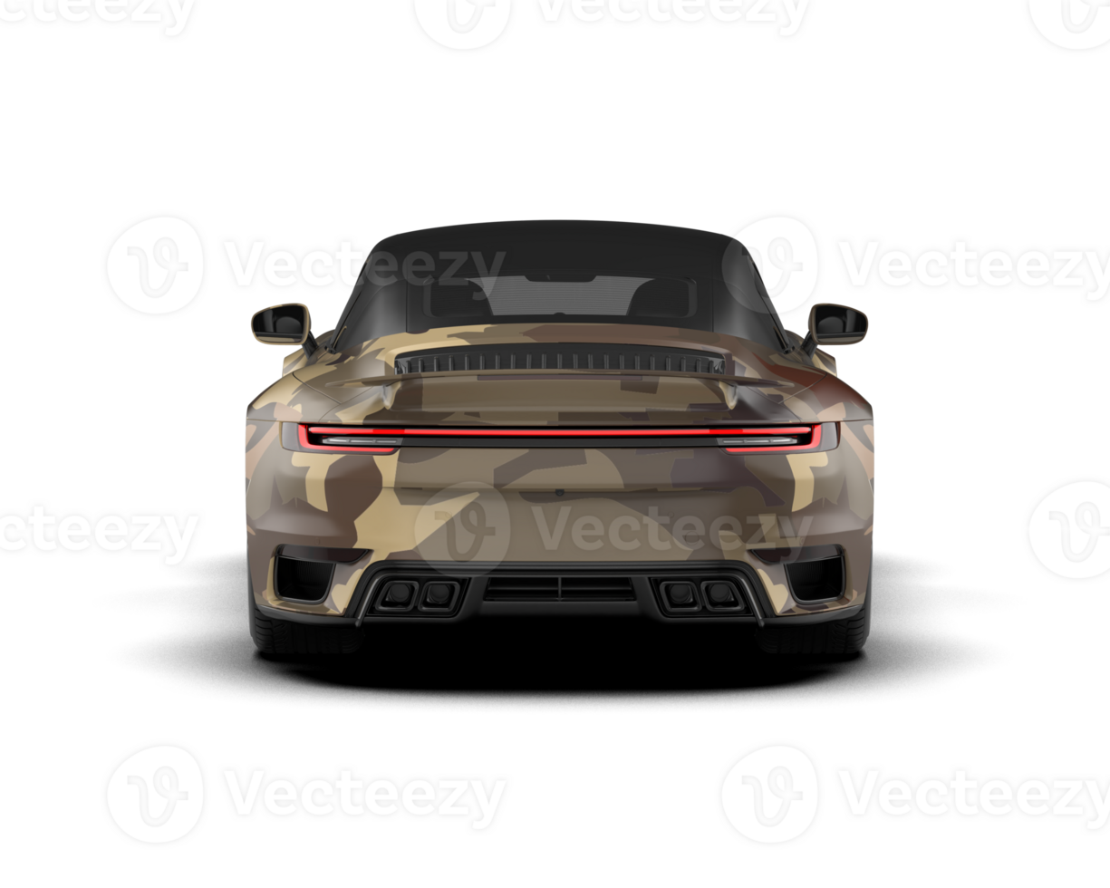 Realistic sport car isolated on background. 3d rendering - illustration png