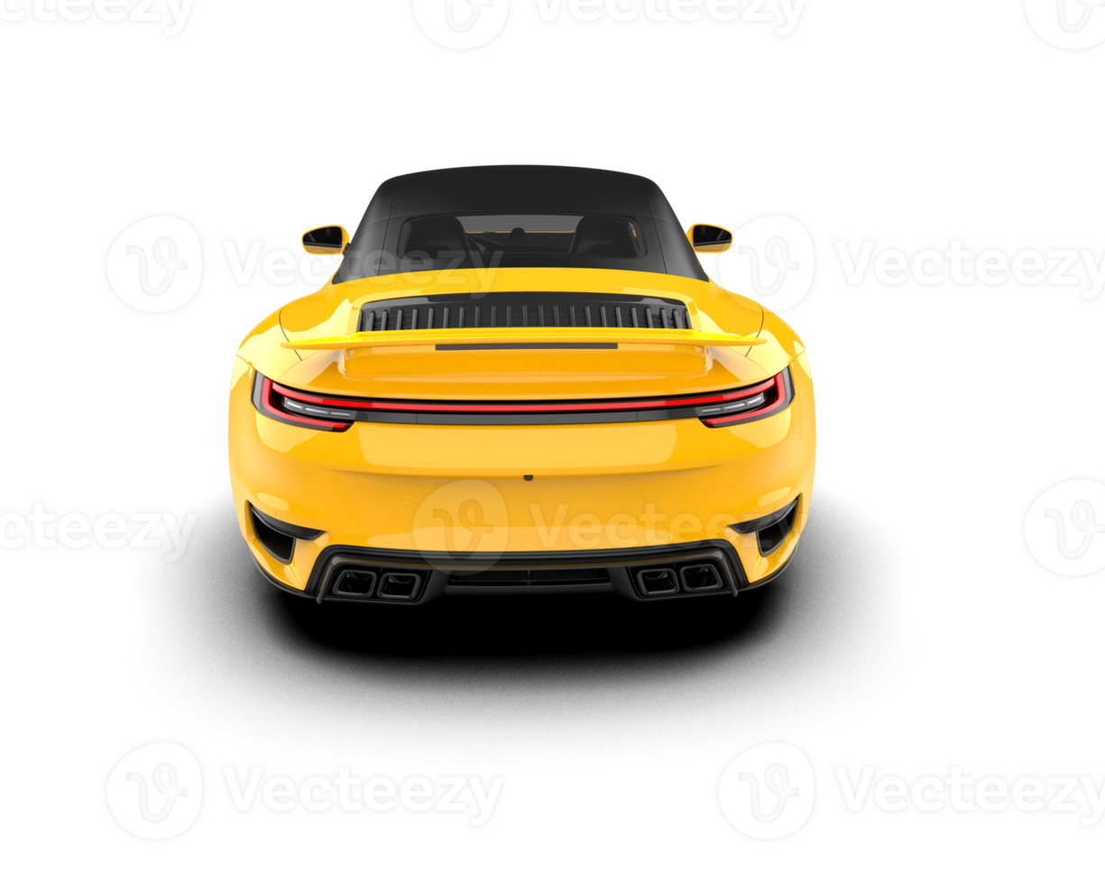 Realistic sport car isolated on background. 3d rendering - illustration png