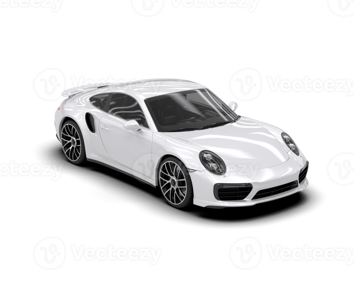 Realistic sport car isolated on background. 3d rendering - illustration png