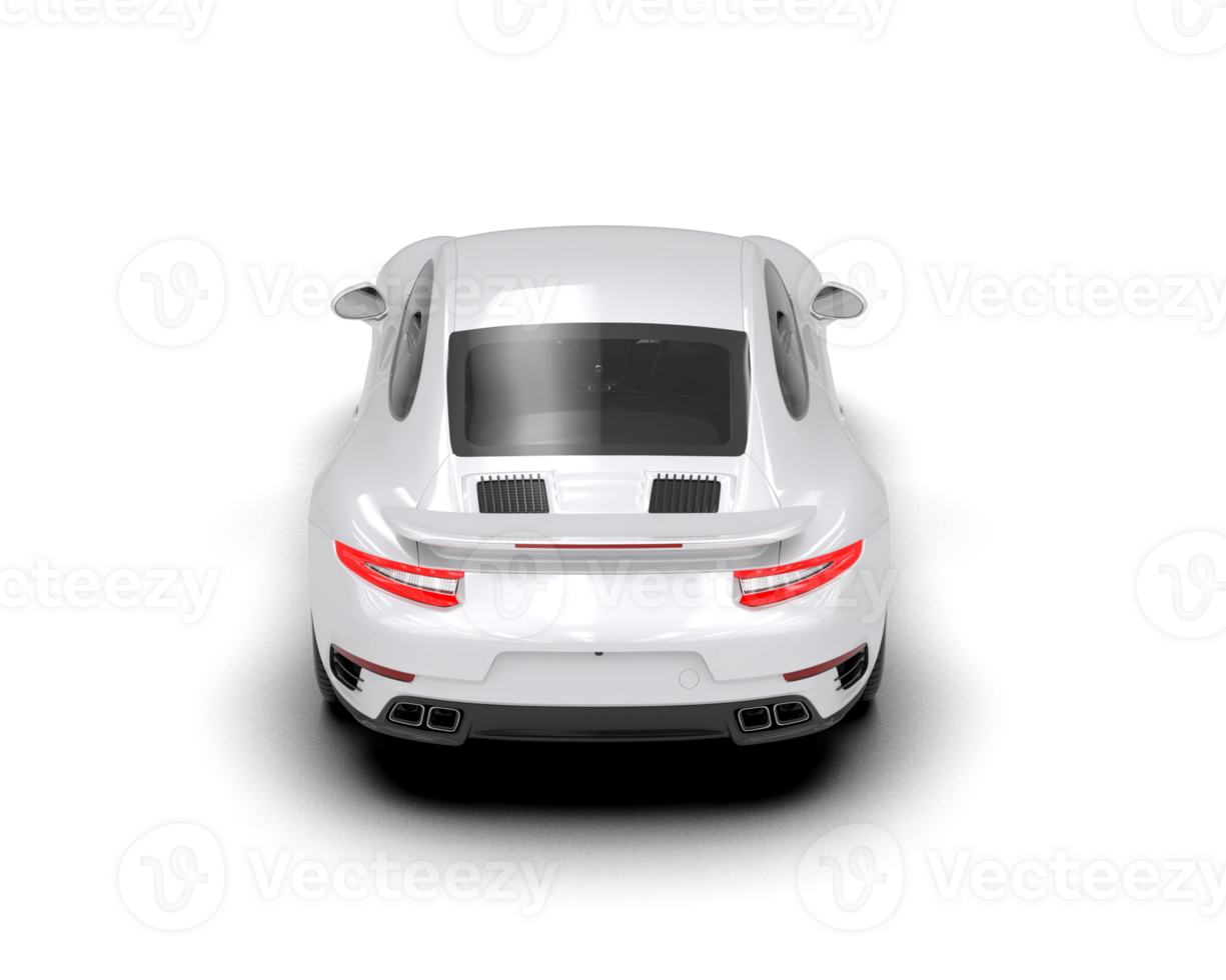Realistic sport car isolated on background. 3d rendering - illustration png