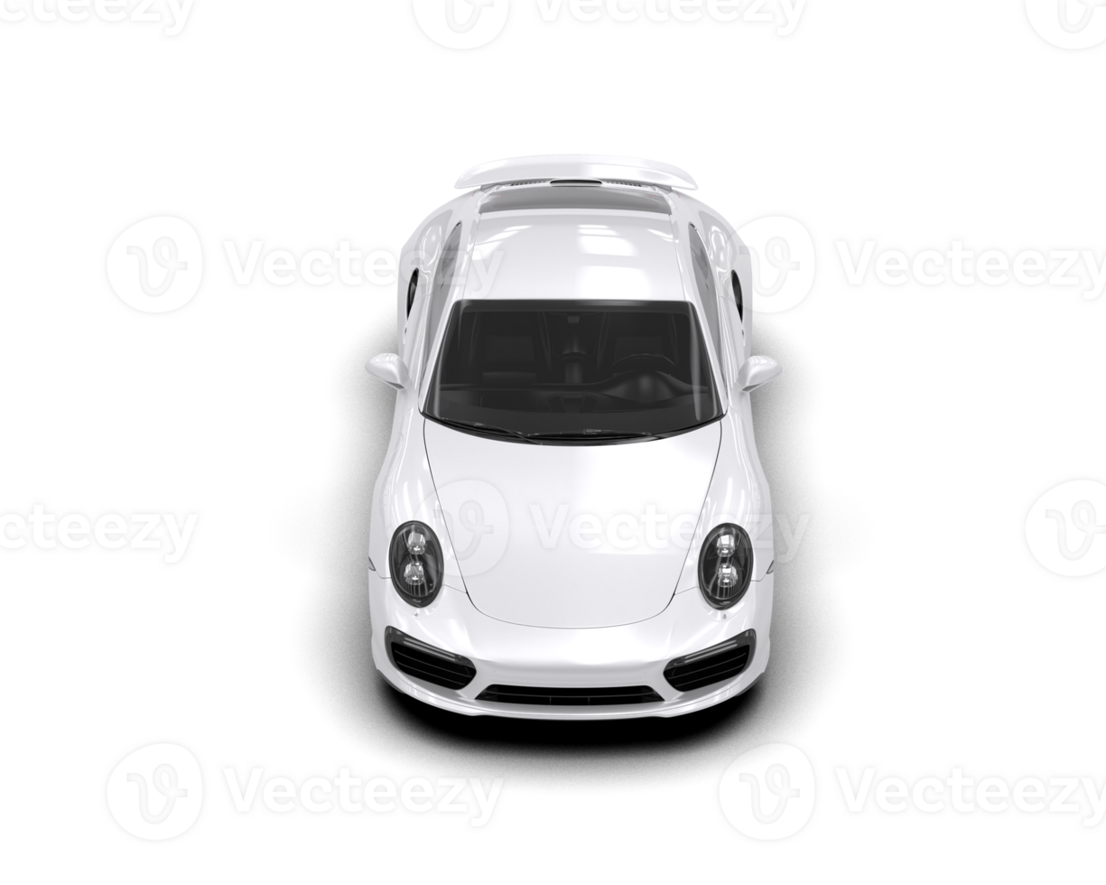 Realistic sport car isolated on background. 3d rendering - illustration png