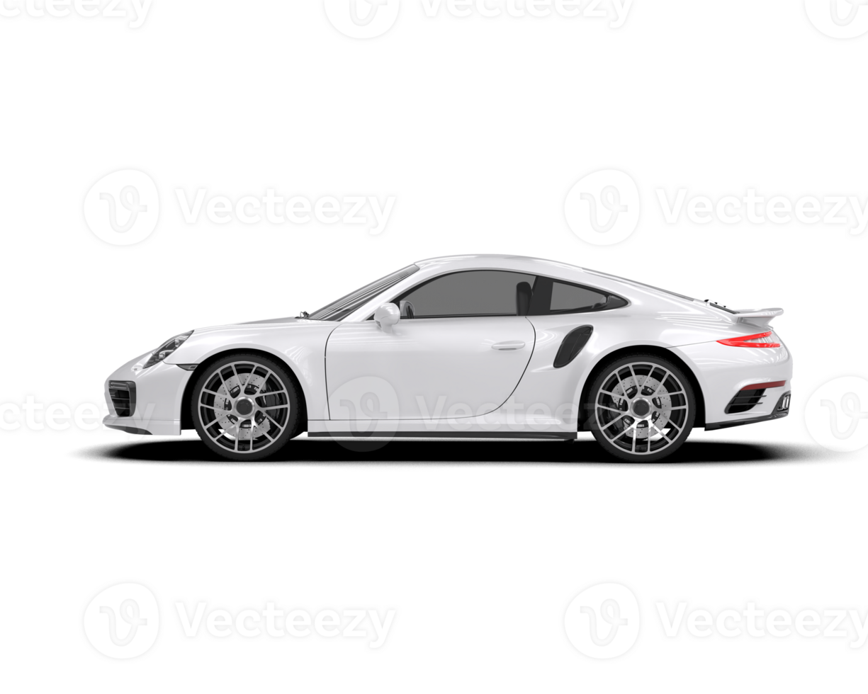 Realistic sport car isolated on background. 3d rendering - illustration png