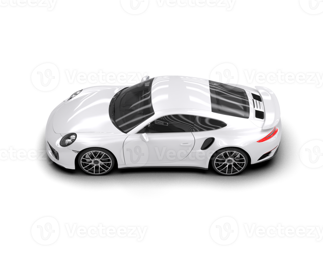 Realistic sport car isolated on background. 3d rendering - illustration png