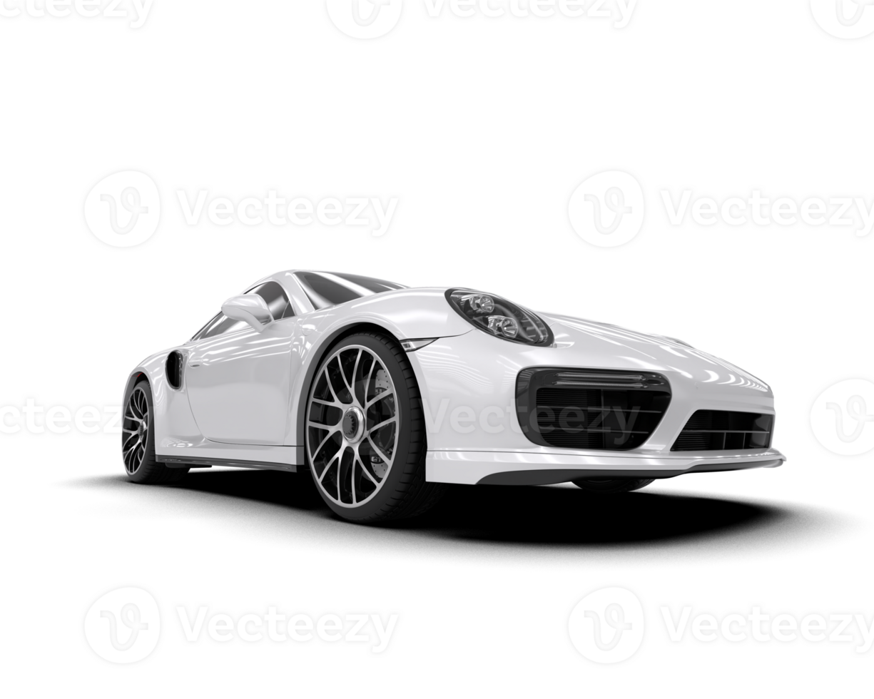 Realistic sport car isolated on background. 3d rendering - illustration png