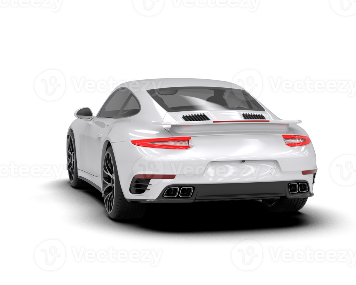 Realistic sport car isolated on background. 3d rendering - illustration png