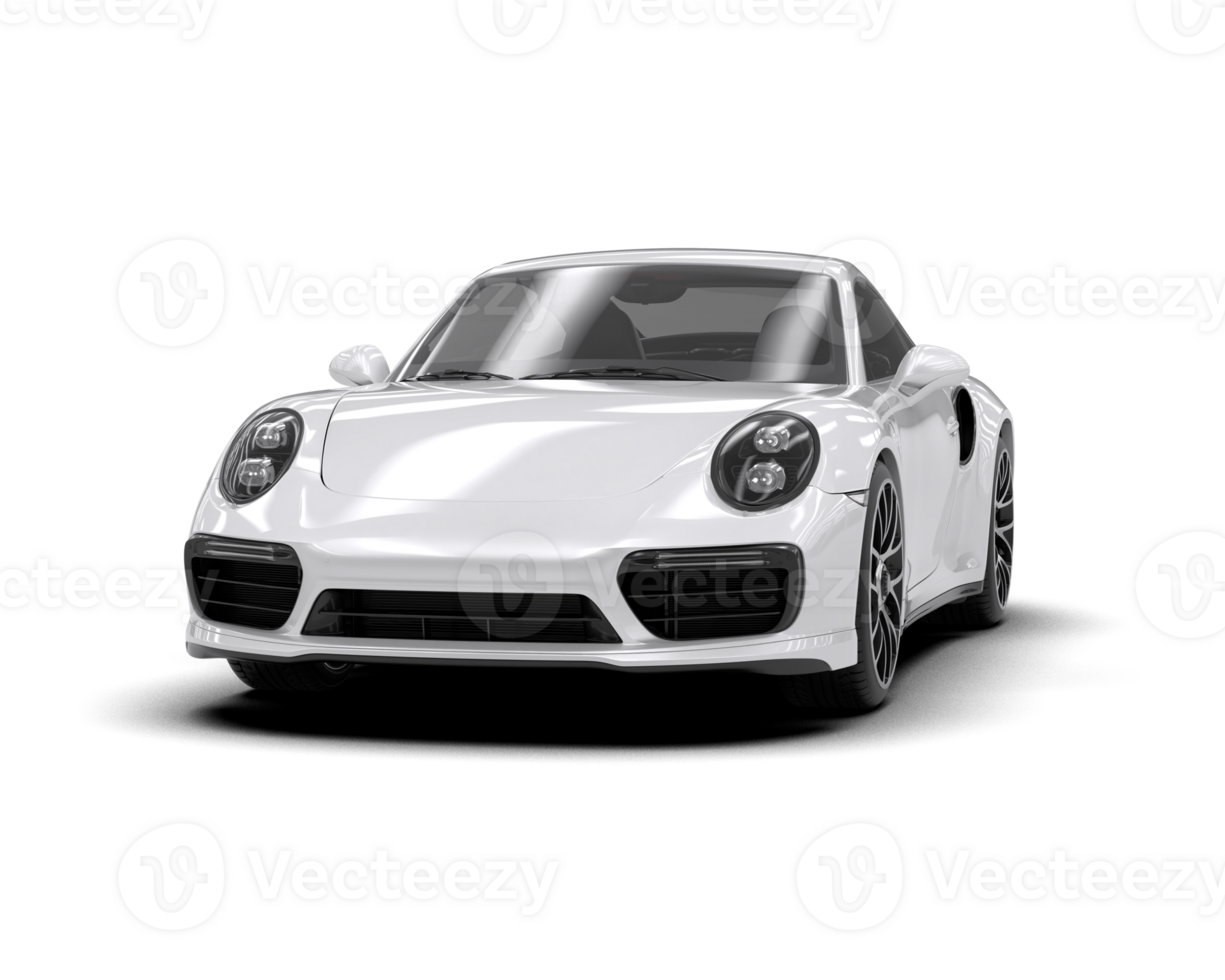 Realistic sport car isolated on background. 3d rendering - illustration png
