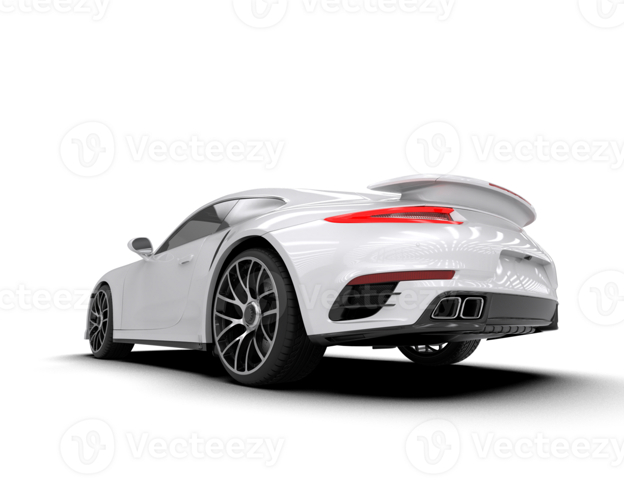 Realistic sport car isolated on background. 3d rendering - illustration png
