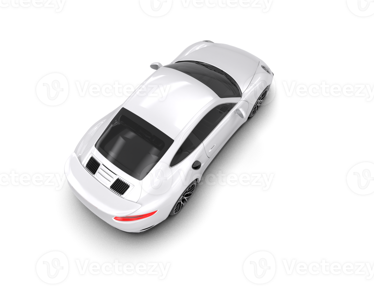 Realistic sport car isolated on background. 3d rendering - illustration png