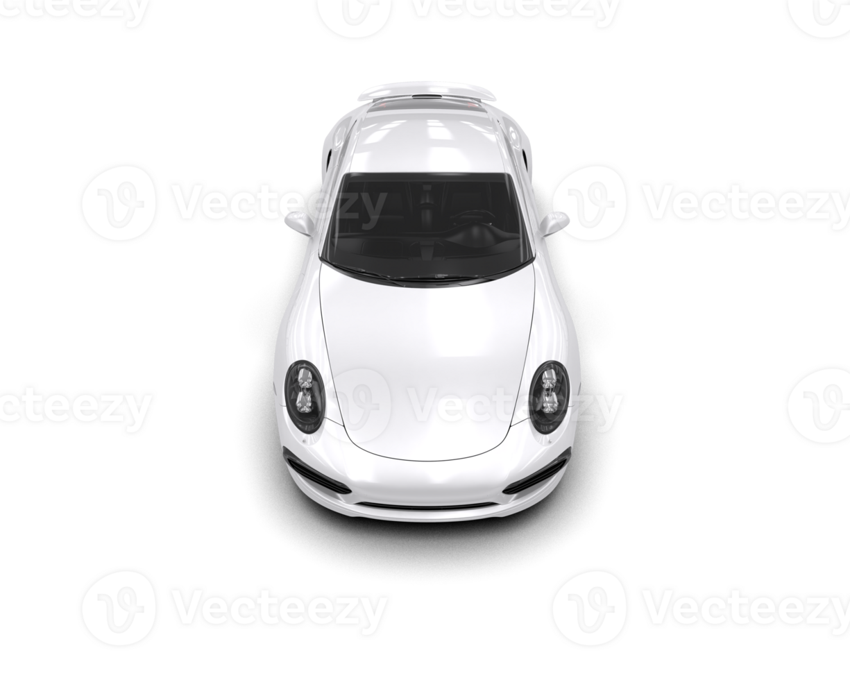 Realistic sport car isolated on background. 3d rendering - illustration png