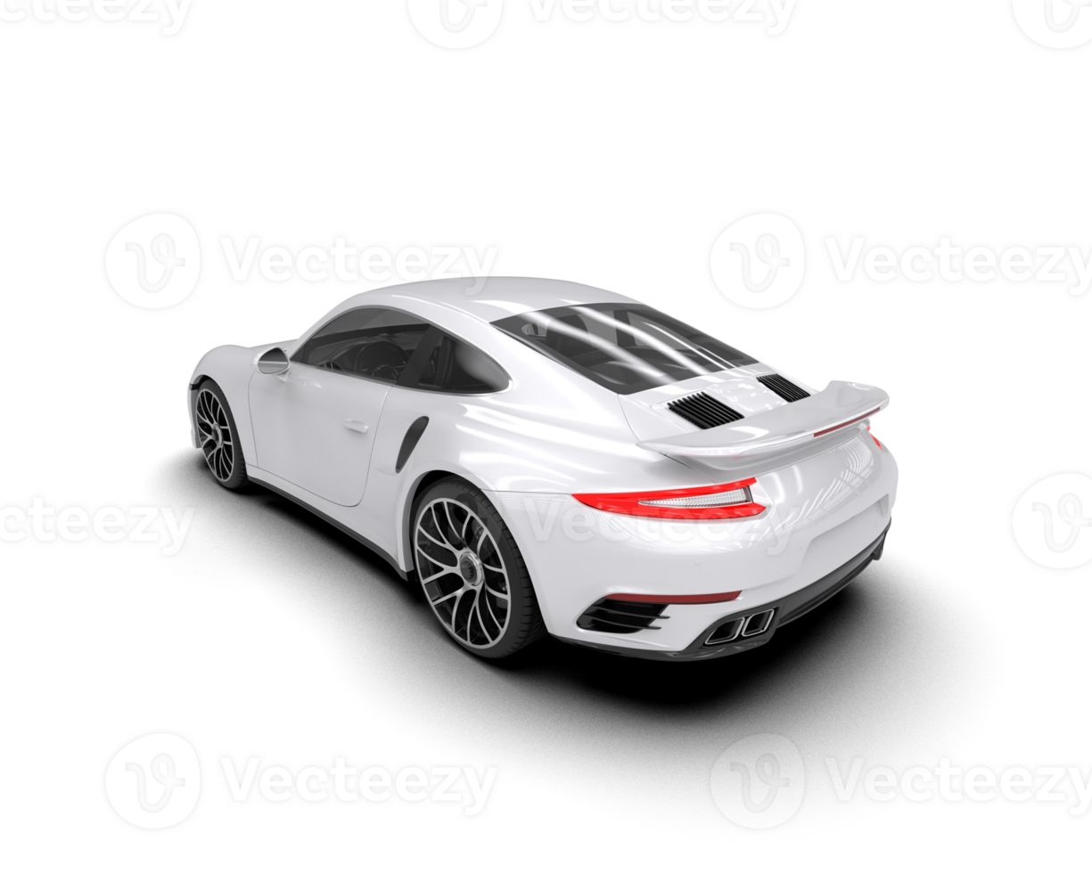 Realistic sport car isolated on background. 3d rendering - illustration png