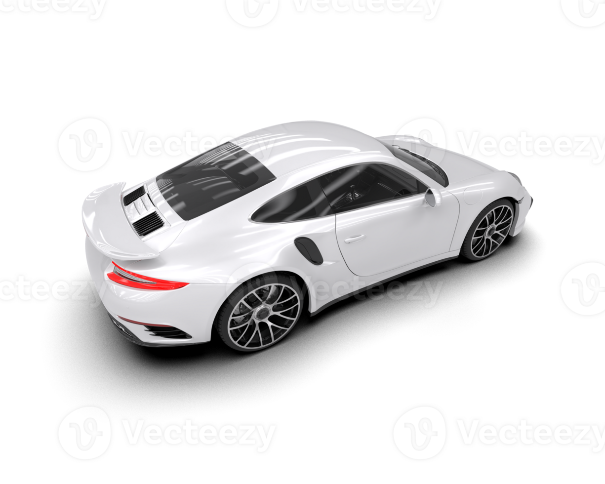 Realistic sport car isolated on background. 3d rendering - illustration png