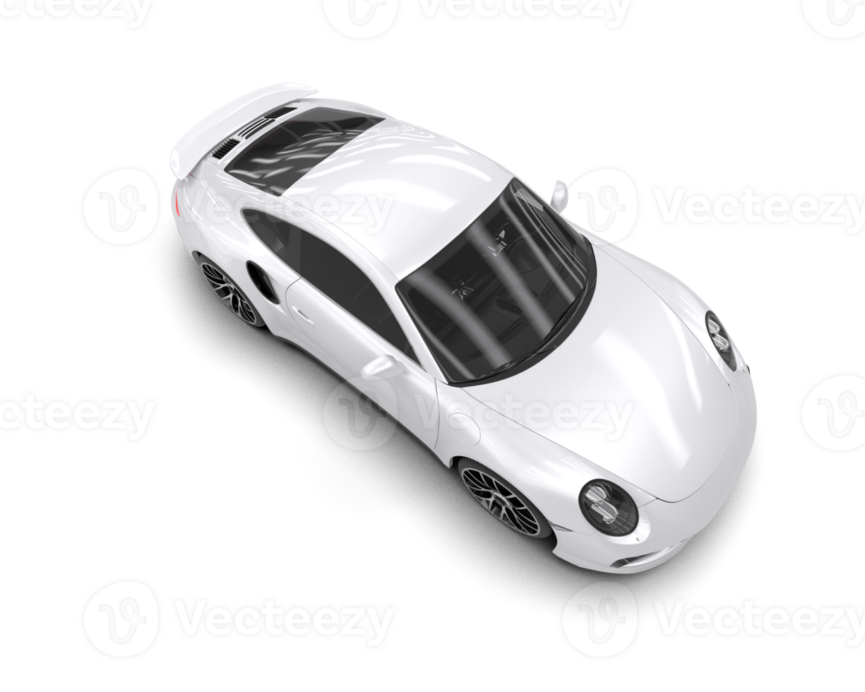Realistic sport car isolated on background. 3d rendering - illustration png