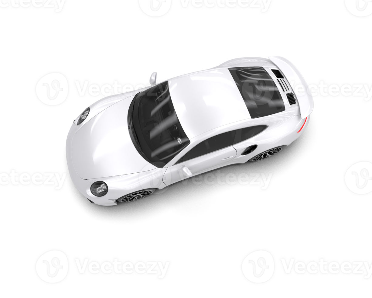 Realistic sport car isolated on background. 3d rendering - illustration png