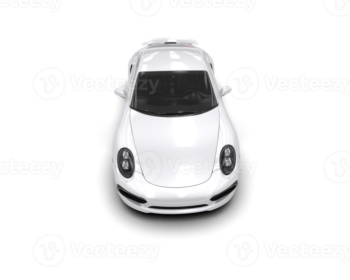Realistic sport car isolated on background. 3d rendering - illustration png