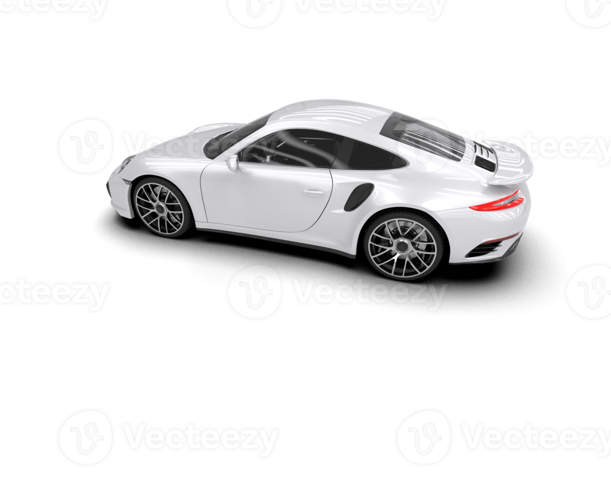 Realistic sport car isolated on background. 3d rendering - illustration png