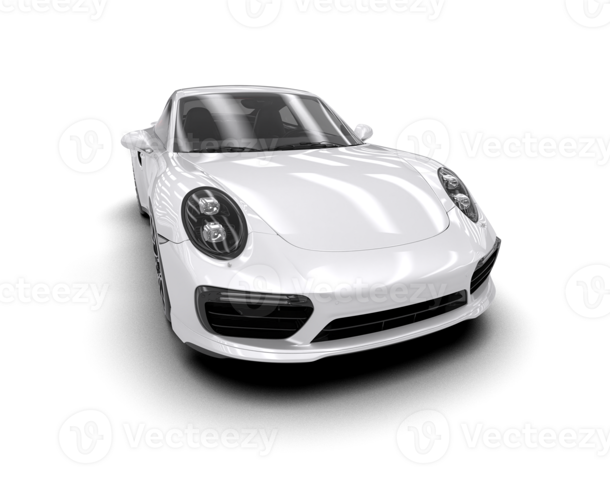 Realistic sport car isolated on background. 3d rendering - illustration png