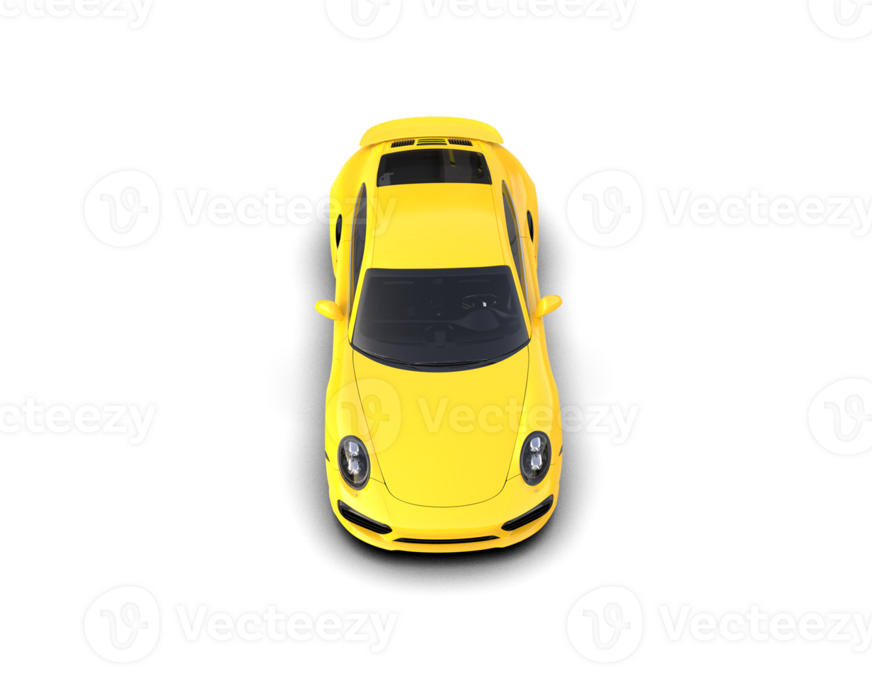 Realistic sport car isolated on background. 3d rendering - illustration png