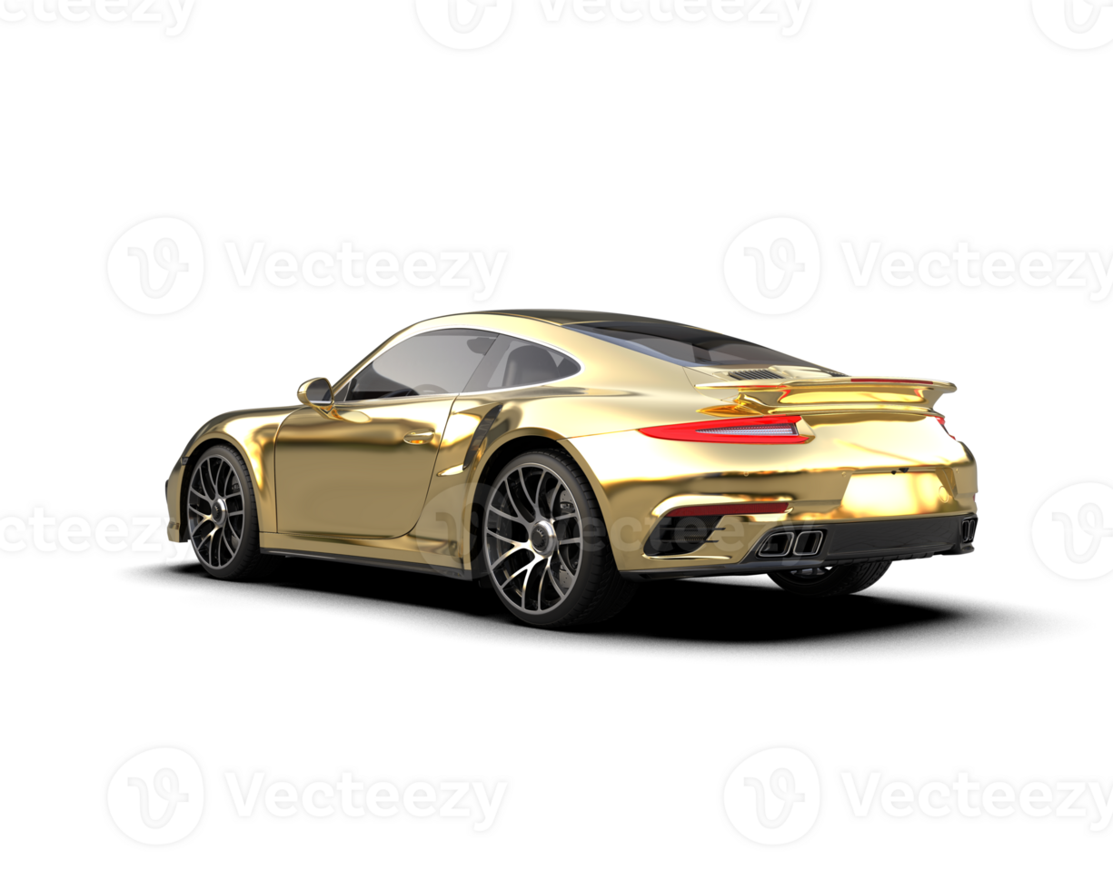 Realistic sport car isolated on background. 3d rendering - illustration png