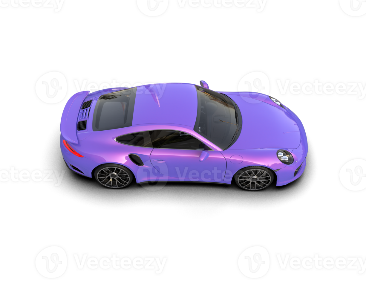 Realistic sport car isolated on background. 3d rendering - illustration png