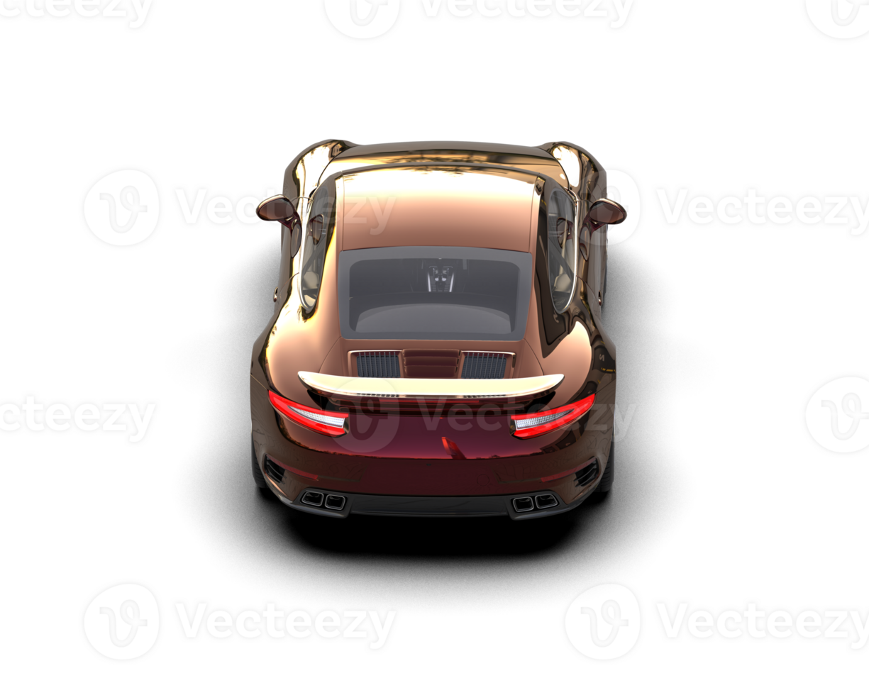 Realistic sport car isolated on background. 3d rendering - illustration png