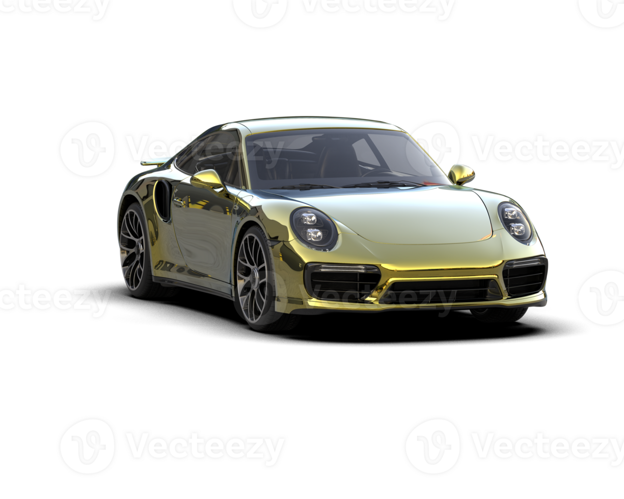 Realistic sport car isolated on background. 3d rendering - illustration png