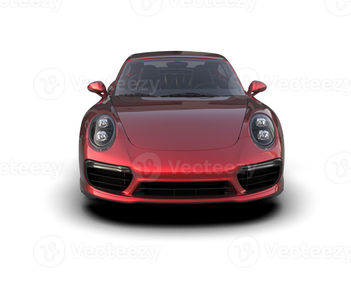 Realistic sport car isolated on background. 3d rendering - illustration png