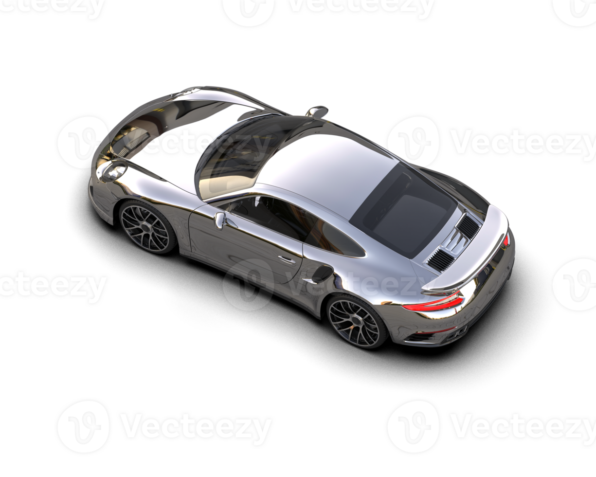Realistic sport car isolated on background. 3d rendering - illustration png