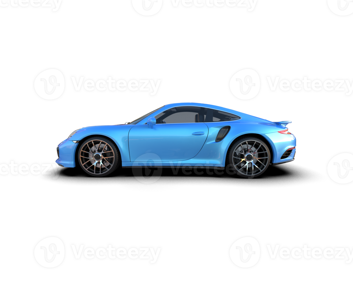 Realistic sport car isolated on background. 3d rendering - illustration png