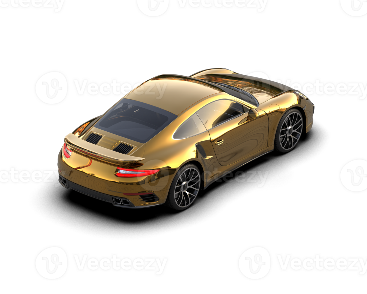 Realistic sport car isolated on background. 3d rendering - illustration png