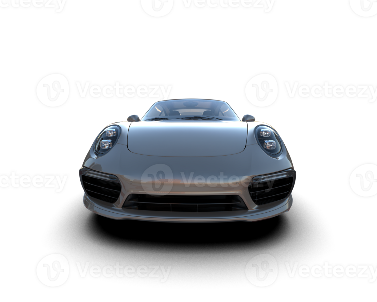 Realistic sport car isolated on background. 3d rendering - illustration png
