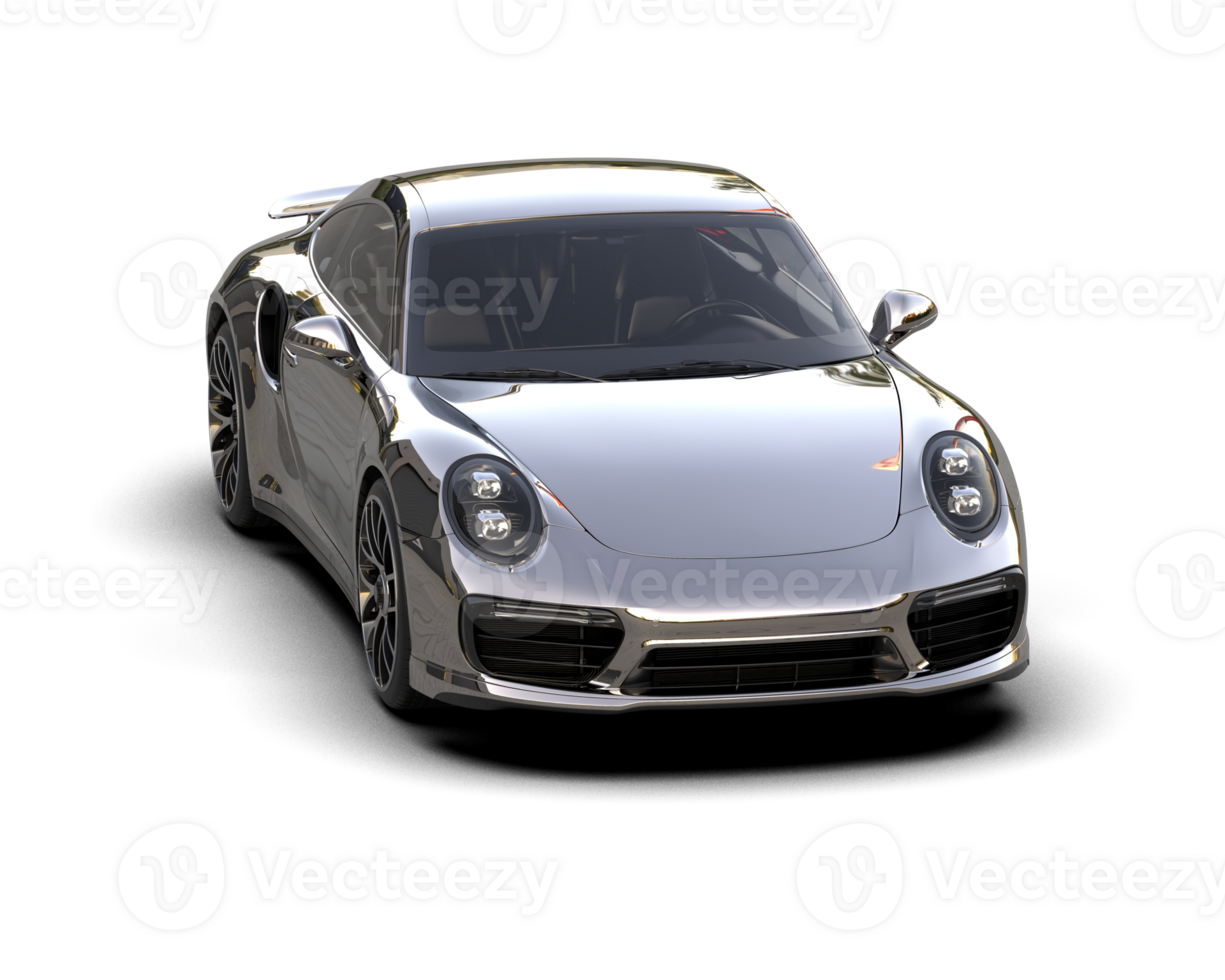 Realistic sport car isolated on background. 3d rendering - illustration png